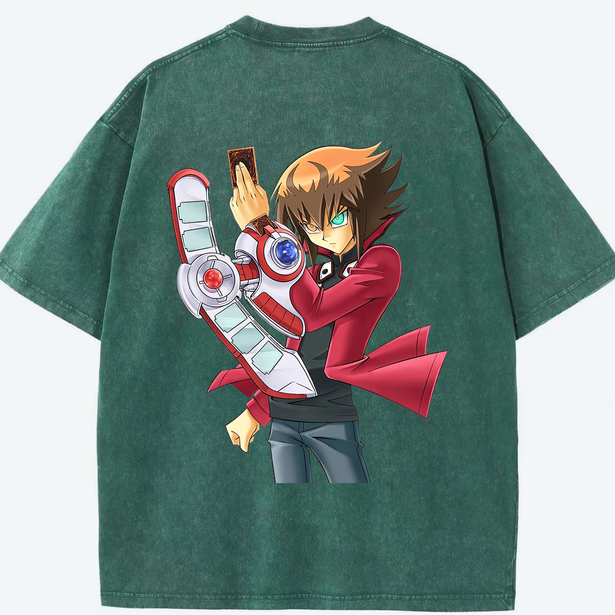 （画像用） 遊☆戯☆王 Yu-Gi-Oh! 綿100% ヴィンテージ風 半袖Tシャツ（背面プリント）